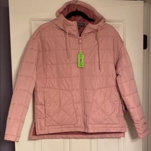 Free Country Pink Quilted Hooded Puffer Jacket